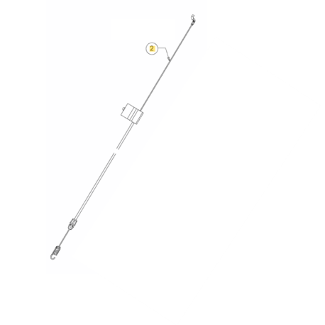 Cable embrayage tondeuse Cub Cadet CC 42 SPO, CC 46 SPO, CC 53 SPO