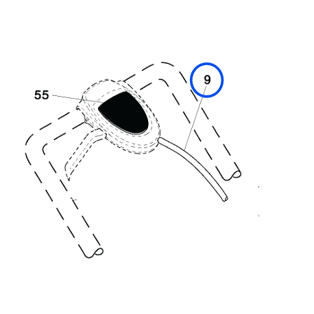 Cable manette embrayage tondeuse Jonsered - Husqvarna - Mc Culloch