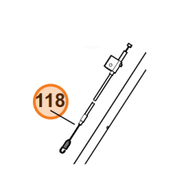 Cable embrayage tondeuse MB 3.1 RTX (voir num de série)
