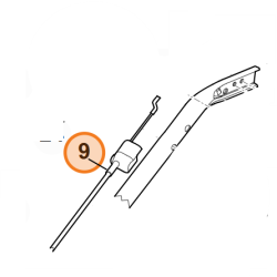 Cable d'embrayage pour tondeuse Viking MB 655.0 G et MB 655.1 G