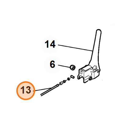 Cable d'embrayage tondeuse Viking MB 6 RC