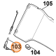 Cable de traction tondeuse Viking MB 4.1 RTP