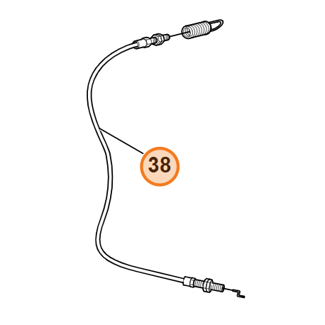 Cable embrayage pour Viking MB 858.0