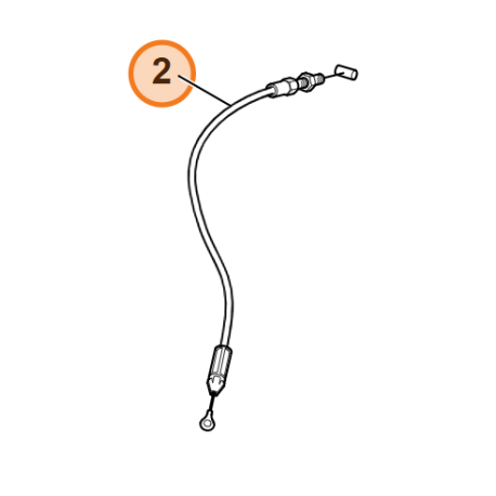 Cable embrayage pour tondeuse à gazon Viking MB 858.0