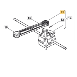 Poulie pour boitier de traction de tondeuse GGP