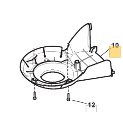 Carter de protection courroie tondeuse GGP CR430, CR434, CS430 et CS434