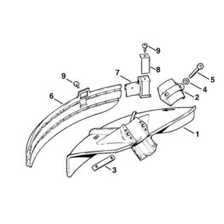 Capot protecteur débroussailleuse Stihl FS