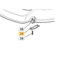 Patte de fixation d'essieu avant GGP 322545156/0