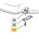 Vis plaquette de fixation axe de roue GGP 112731350/0