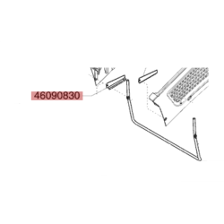 Plaque support droite sac de ramassage tondeuse Alko