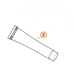 Pate d'étanchéité HT rouge Stihl