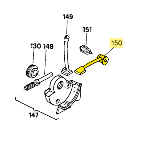 Durite d\'huile pompe à huile tronçonneuse Mc Culloch 538241896