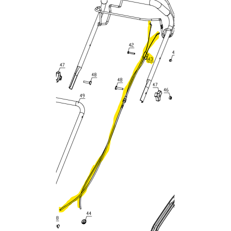 Cable traction et frein moteur Titan TTLMP167SP51 1003519001