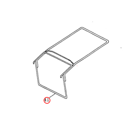 Armature de bac de ramassage tondeuse Kaaz - LM53