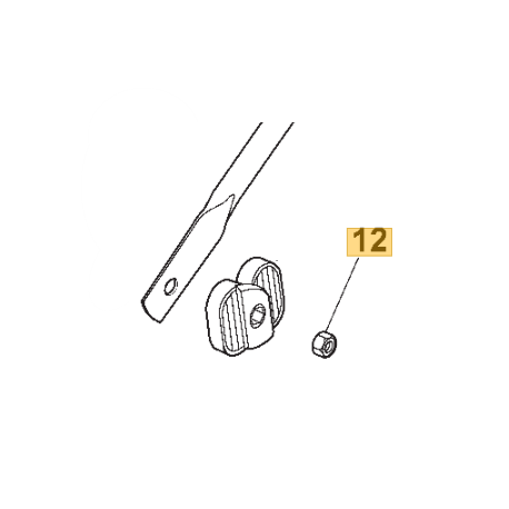 Ecrou pour papillon guidon réglable tondeuse GGP