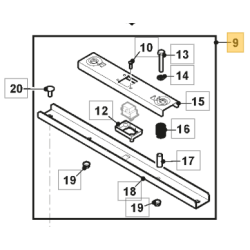 Ensemble micro interrupteur de siège GGP 