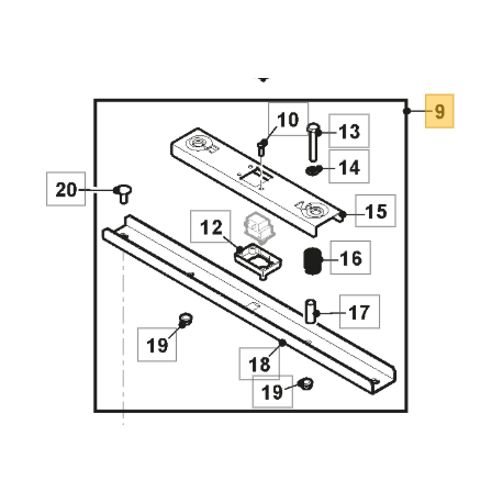 Ensemble micro interrupteur de siège GGP 