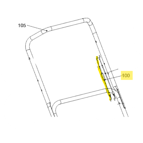 Cable de tration tondeuse Mac Allister MLMP... M&S - 2106800724A