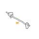 Axe avant 381302803/1 pour roues de tondeuse GGP