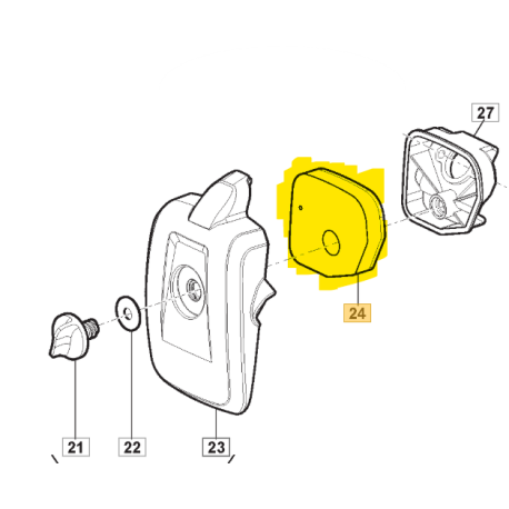 Filtre à air tronçonneuse GGP 118804789/0