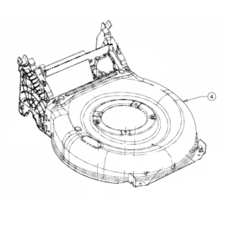 Carter de coupe 53 cm tondeuse MTD 787-03475637 