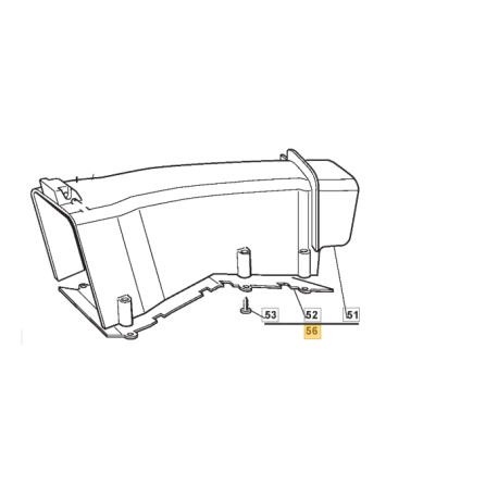 Goulotte éjection arrière GGP 72 cm 384108051/0