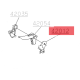 Boitier gauche de poignée d\'embrayage tondeuse Wolf 42012