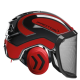 Casque PROTOS FOREST PFANNER noir rouge