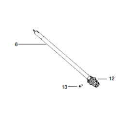 Arbre de transmission complet débroussailleuse Mc Culloch 577074401