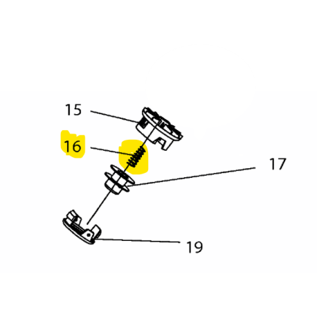 Ressort tête fil débroussailleurse MTD SRT350B-16