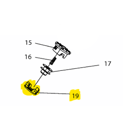Couvercle tete fil nylon débroussailleuse MTD SRT350B-19