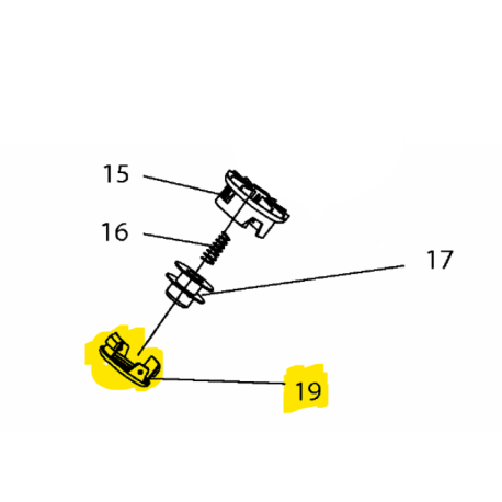 Couvercle tete fil nylon débroussailleuse MTD SRT350B-19
