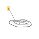 Guide plastique pour levier enclenchement de lame GGP 127487001/0