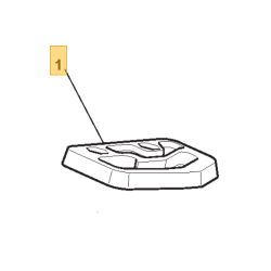 Guide plastique pour levier enclenchement de lame GGP 127487001/0