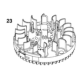 Volant moteur Briggs Stratton 597477  