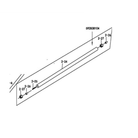 Tube transmission Husqvarna 592838104 – Pièce origine