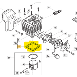 Joint embase cylindre 118550588/0 – GGP/Castelgarden pièce origine