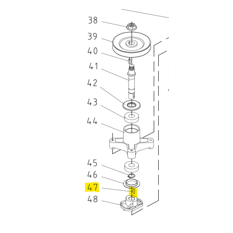 Clavette support de lame TS000099R tracteurs tondeuses - Pièce d\'origine