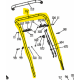Guidon supérieur 21062011470001A tondeuse Erbauer - Pièce d\'origine