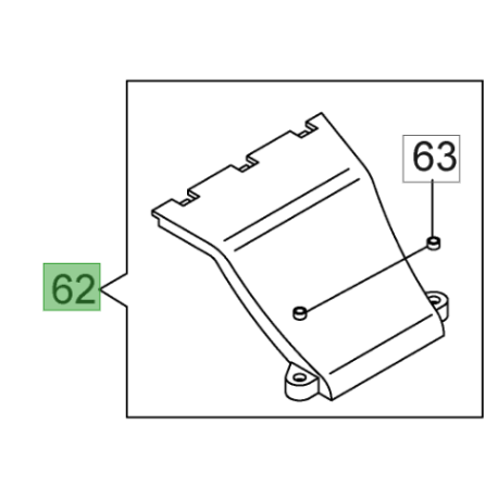 Déflecteur Oleo-Mac 66062096 – Pièce origine tondeuse