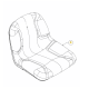 Siège autoportée 757-04091 MTD - Pièce d\'origine