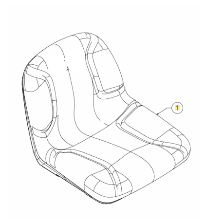 Siège autoportée 757-04091 MTD - Pièce d\'origine
