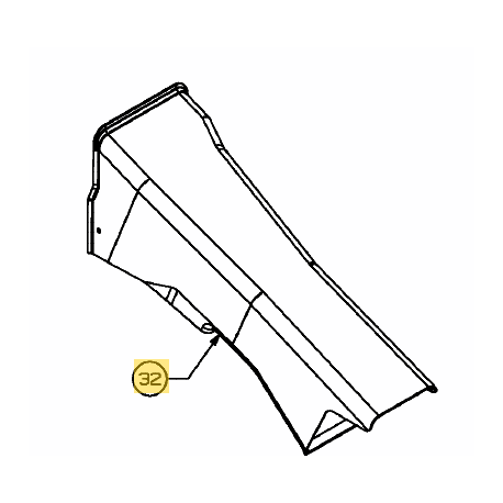 Goulotte d'ejection MTD pour autoportée