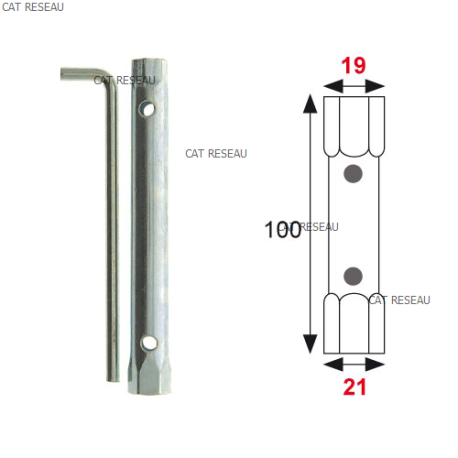 Clé à bougie Briggs Stratton moteur autorpotée