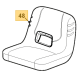 Siège 125722488/0 tracteur tondeuse GGP - Pièce d\'origine