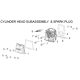 Culasse pour moteur de tondeuse Mc Culloch 120cc