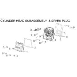 Culasse pour moteur de tondeuse Mc Culloch 120cc
