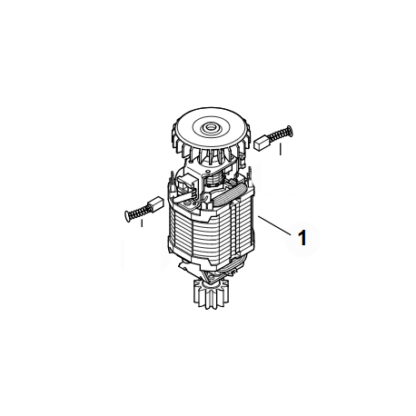 Moteur électrique 4816-600-0203 pour outils Stihl. Pièce d\'origine pour une puissance fiable et durable.