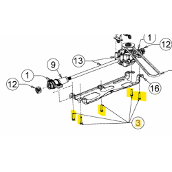 Vis de fixation 710-04774 support de boite de vitesse tondeuse MTD