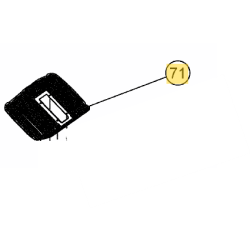 Maille de filtre 092.70.043 pour couvercle de bac tondeuse MTD - Pièce d'origine